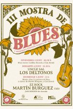 Cartel de la III Mostra de Blues, obra del ilustrador Ric Jazzbo