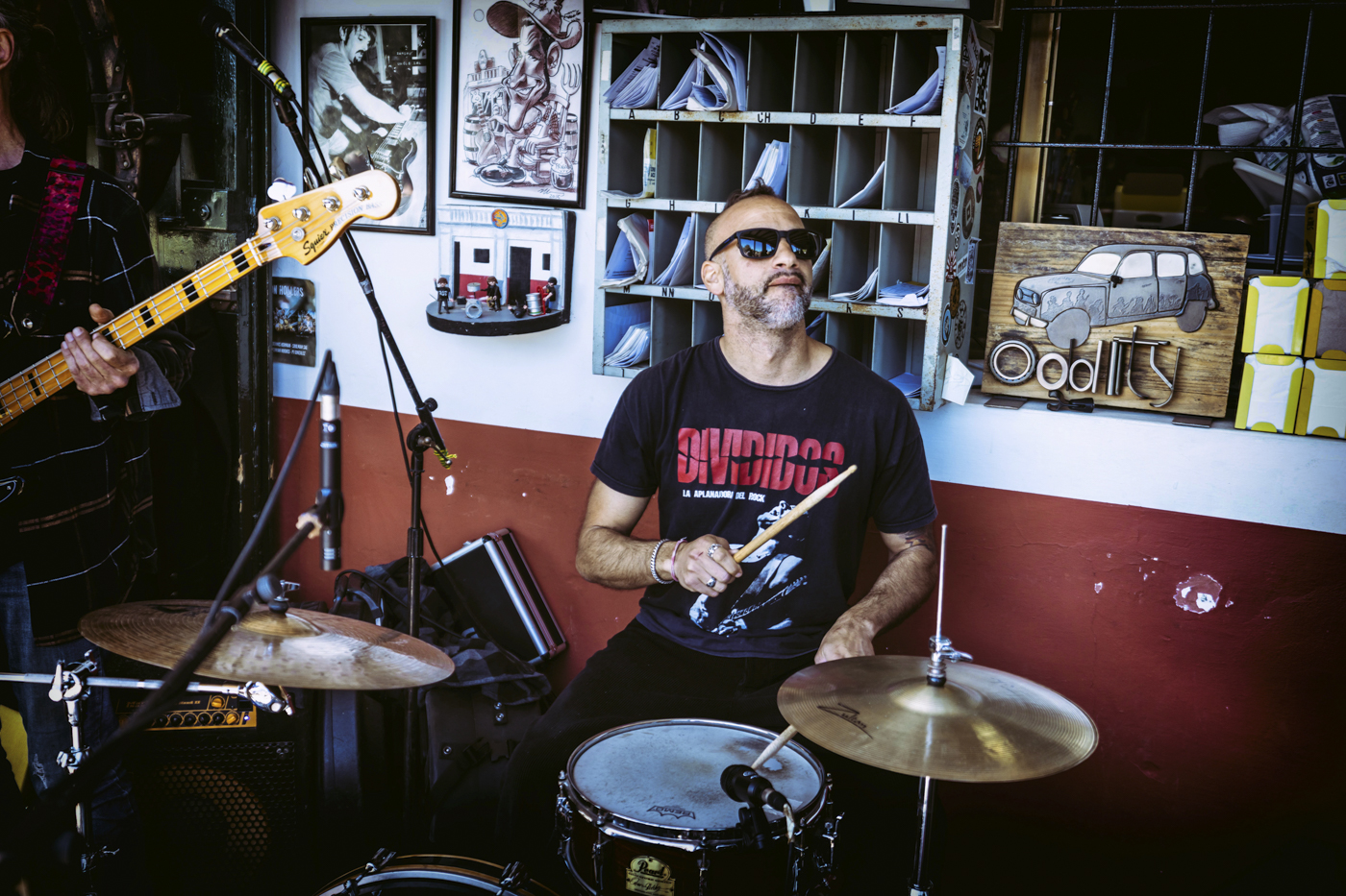 Alan Aufiero, Alex J. O'Brien and Rick Rockdriguez at La Spritzeria, Port des Torrent